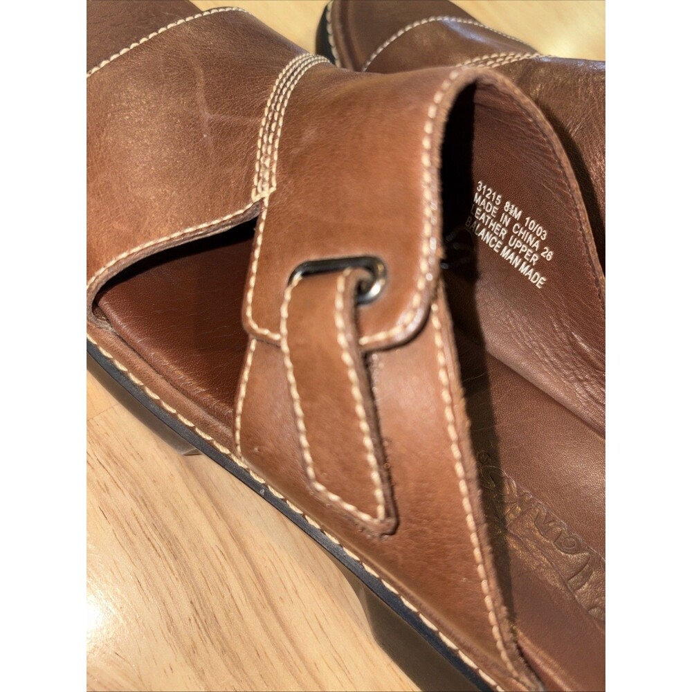 Clarks Loomis Gale Sandals Women’s Size 8.5 Legacy Comfort Series Brown Leather - Picture 6 of 13